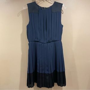 ✨MNG by Mango Navy Pleated Dress